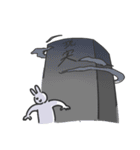 キャンパスライフを強く生きるうさぎ（個別スタンプ：35）