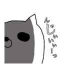 シュールな反応をするねこ（個別スタンプ：16）