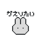 うさぎちゃんドット絵（個別スタンプ：16）