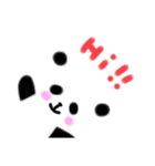 ぽちゃっとしたパンダ（個別スタンプ：3）