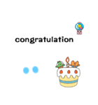Punisuta（English version）（個別スタンプ：3）