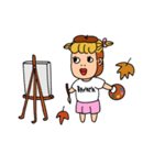 ごりらちゃん（秋）（個別スタンプ：25）