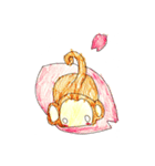 おさる春ver.台詞なしスタンプ（個別スタンプ：5）