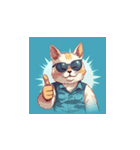 サングラスをした猫のいいねポーズ4（個別スタンプ：6）