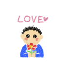 かわいいらくがき少年くん（個別スタンプ：1）