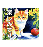 【猫】毎日使いやすい☆水彩画風（個別スタンプ：19）