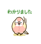 アキクサインコLINEスタンプ ルチノー（個別スタンプ：7）