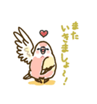 アキクサインコLINEスタンプ ルチノー（個別スタンプ：38）