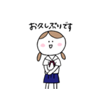 女子学生スタンプ_敬語編（個別スタンプ：3）