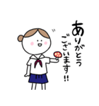 女子学生スタンプ_敬語編（個別スタンプ：5）