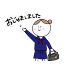 女子学生スタンプ_敬語編（個別スタンプ：11）