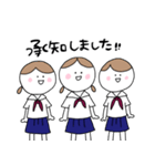 女子学生スタンプ_敬語編（個別スタンプ：13）