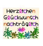 お誕生日おめでとう（ドイツ語）（個別スタンプ：19）