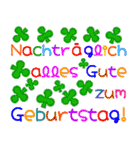 お誕生日おめでとう（ドイツ語）（個別スタンプ：24）