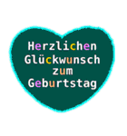 お誕生日おめでとう（ドイツ語）（個別スタンプ：35）
