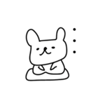 うさぎみたいなクマの敬語スタンプ（個別スタンプ：5）