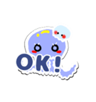ミズクラゲとゆかいなお仲間（個別スタンプ：1）