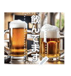 【お酒】美味しそうなビールジョッキ（個別スタンプ：12）