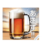 【お酒】美味しそうなビールジョッキ（個別スタンプ：22）