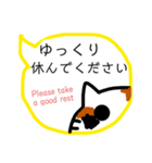 みきれにゃんこ4(ふきだし・敬語編)J＆E（個別スタンプ：16）