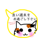 みきれにゃんこ4(ふきだし・敬語編)J＆E（個別スタンプ：31）