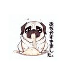 犬 パグ（個別スタンプ：5）