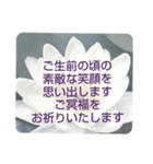 お悔やみの言葉⑥訃報.法事.法要シンプル（個別スタンプ：14）