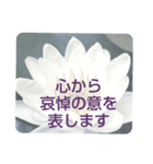 お悔やみの言葉⑥訃報.法事.法要シンプル（個別スタンプ：18）