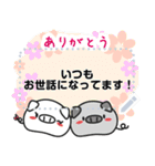 もっちり ぶたのぶーちゃんMessageスタンプ（個別スタンプ：22）