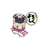 犬 パグ 4（個別スタンプ：9）