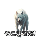 ⚫リアルなオオカミウルフ 使える日常会話（個別スタンプ：9）