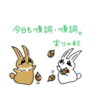 ステキな1日を願うウサギさん【秋】（個別スタンプ：6）