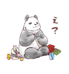 【秋】パンダとコアリクイ（個別スタンプ：30）