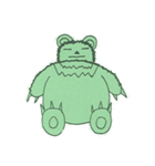 2023 LET'S DRAW 不思議な緑背景の動物（個別スタンプ：10）