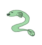 2023 LET'S DRAW 不思議な緑背景の動物（個別スタンプ：12）