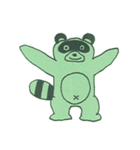 2023 LET'S DRAW 不思議な緑背景の動物（個別スタンプ：13）