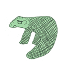 2023 LET'S DRAW 不思議な緑背景の動物（個別スタンプ：16）