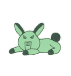 2023 LET'S DRAW 不思議な緑背景の動物（個別スタンプ：20）