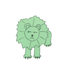 2023 LET'S DRAW 不思議な緑背景の動物（個別スタンプ：25）