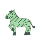 2023 LET'S DRAW 不思議な緑背景の動物（個別スタンプ：26）