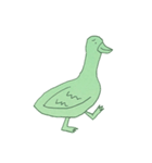 2023 LET'S DRAW 不思議な緑背景の動物（個別スタンプ：27）