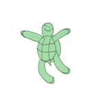 2023 LET'S DRAW 不思議な緑背景の動物（個別スタンプ：28）