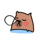 おバカなカピバラ（個別スタンプ：3）
