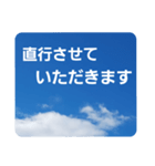 青空に浮かぶ伝言6(業務連絡に便利かも！)（個別スタンプ：21）