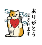 浮世絵の和猫2（個別スタンプ：10）