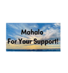 今日のザキオ MAHALO For Your Support！（個別スタンプ：8）