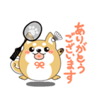 柴犬のLINEスタンプ バドミントン.ver（個別スタンプ：2）