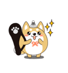 柴犬のLINEスタンプ バドミントン.ver（個別スタンプ：11）