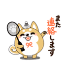 柴犬のLINEスタンプ バドミントン.ver（個別スタンプ：16）