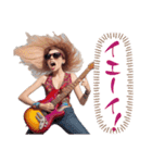 元気いっぱいのギタリスト（個別スタンプ：23）